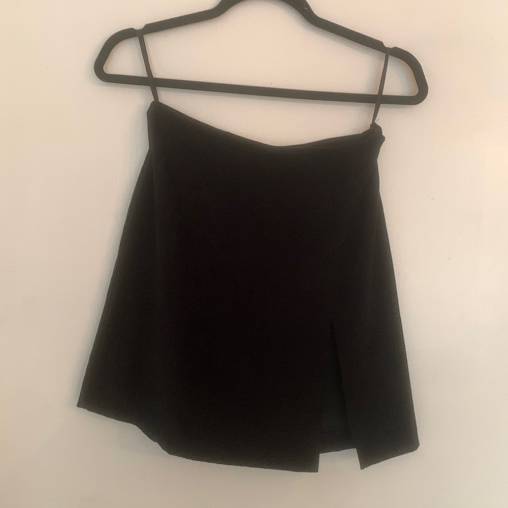Black miniskirt
